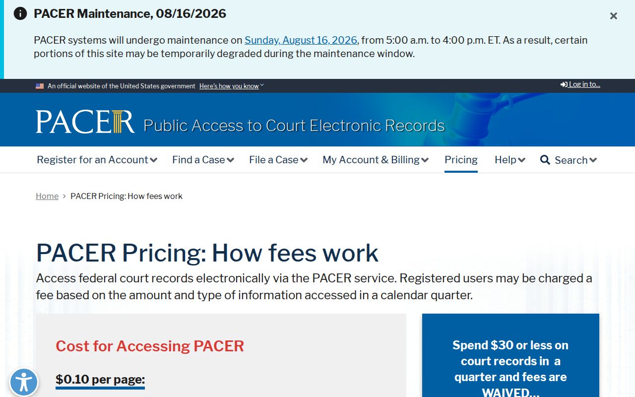 Saguache court records contrasted with the federal PACER system